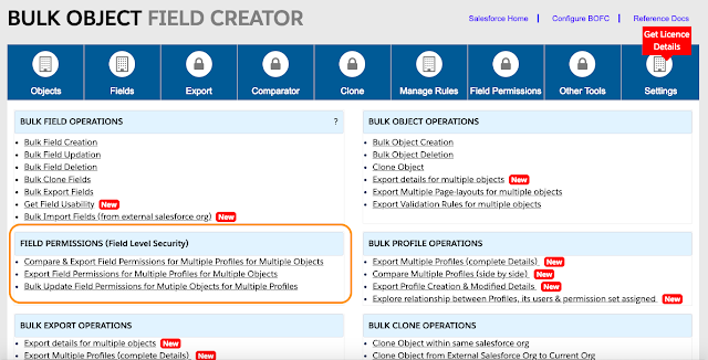 Goto Field Permissions Section